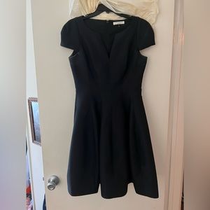 Halston black cocktail dress
